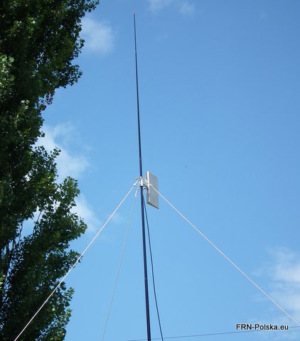 antena sektorowa PMR na "wypadowym" maszcie